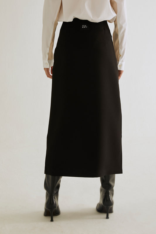 Falda Aura - Negro/Marfil
