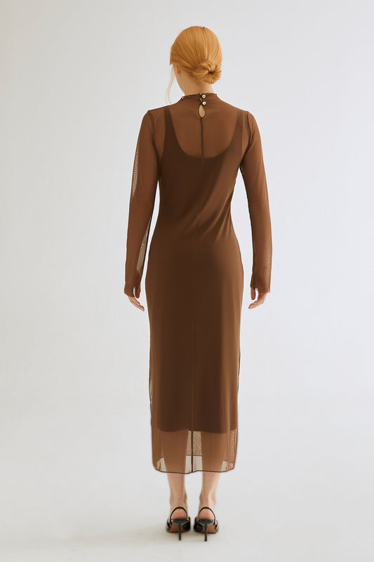 Vestido Soho - Marrón