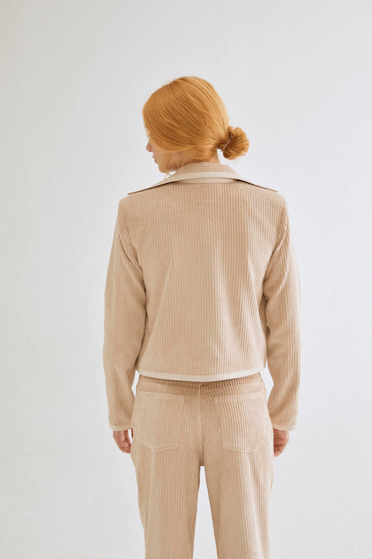 Cazadora Tribeca - Pana Beige