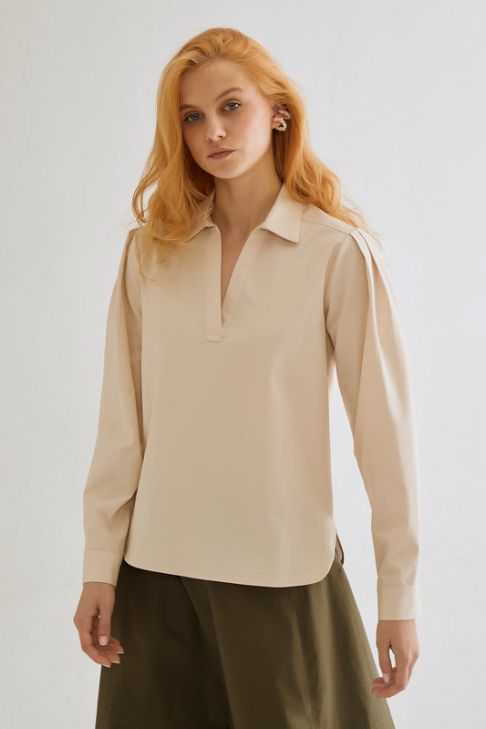 Camisa Bridge - Marfil