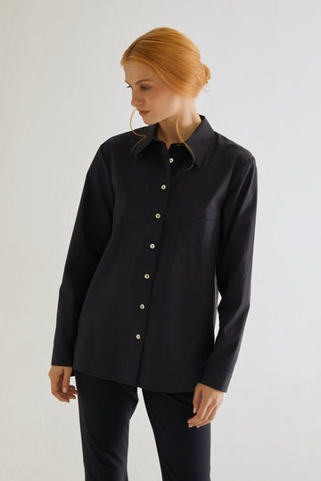 Camisa Rockefeller - Azul marino/Negro